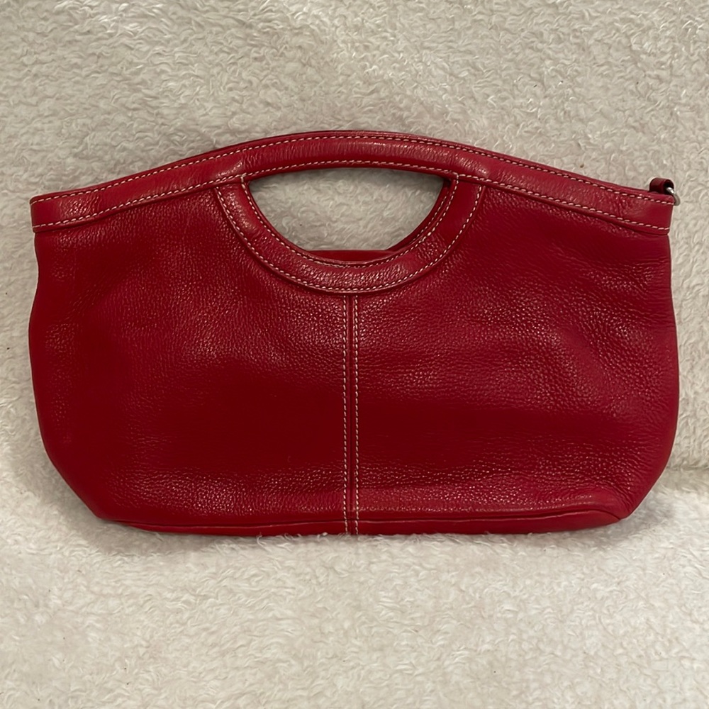 Fossil Red Coronado Handle Bag NWT Genuine Leather sold out style